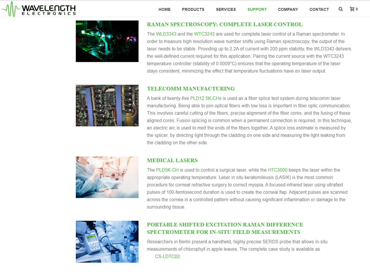 Applications Page