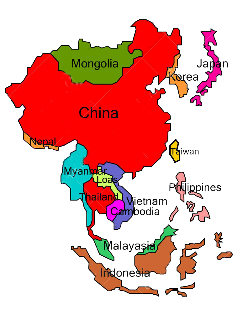 Map of Pacific Rim