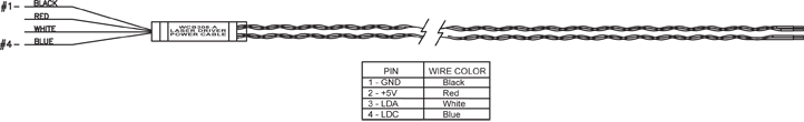 WCB308 Power & LD Cable Set